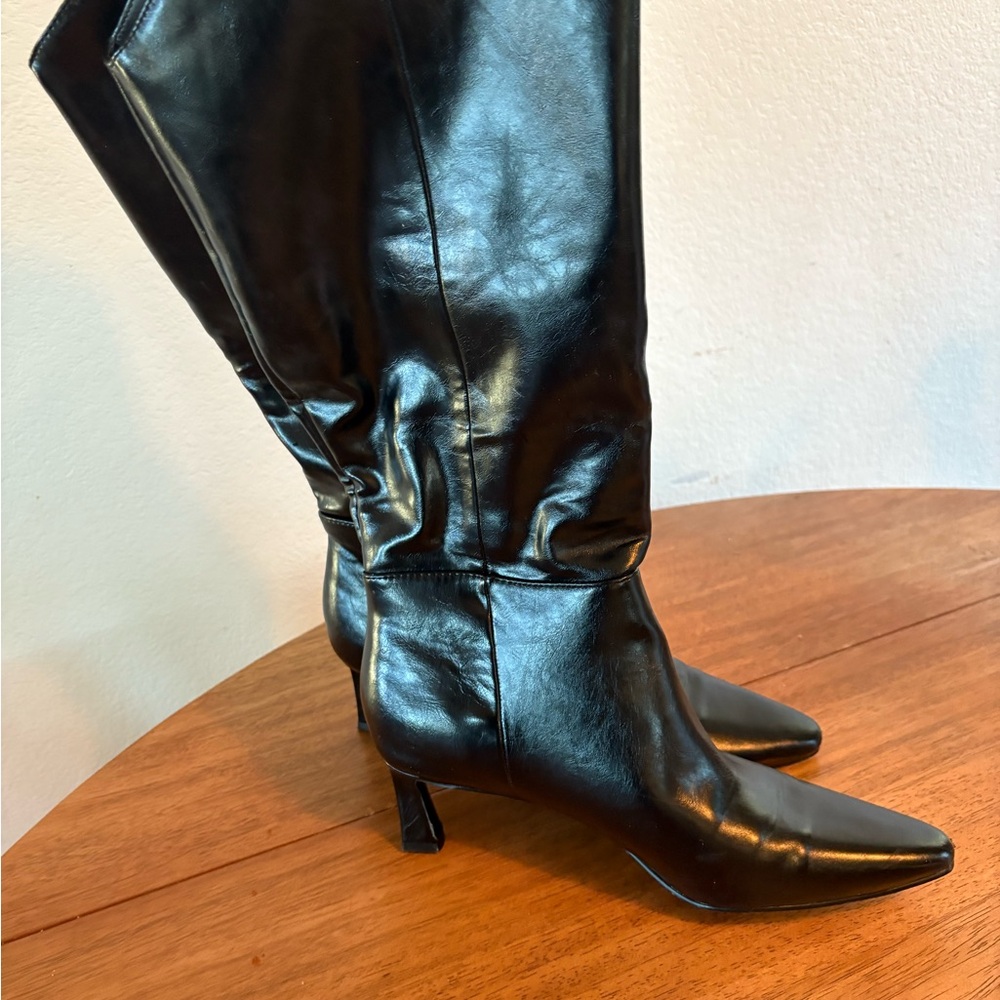 Steve Madden Sleek Black Heeled Boots